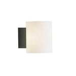 Herstal Evoke S vägglampa IP44 antracit/opal glas