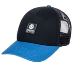 ELEMENT MENS TRUCKER CAP.ICON MESH BLACK BLUE CURVED ADJUSTABLE BASEBALL HAT S22