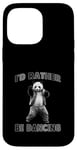 Coque pour iPhone 14 Pro Max Je préfèrerais danser avec Panda Fun