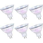 Halogenlampa 35w Gu5.3 2-stiftsbas, 12v 2700k Varmvit Spotlight 36° strålvinkel 4000 timmars livslängd Dimbar Halogenlampa Dikroisk - 6pack