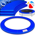 Couverture de rebord de trampoline ø 244 305 366 426 cm 30cm de large 100% résistant aux uv Couverture de ressort indéchirable Bleu / 244 cm - Kesser