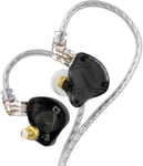 Kz Zs10 Pro X Dans Écouteurs Intra-Auriculaires, 4Ba 1Dd Kz Casque In Ear Iem Moniteur D'Oreille Avec Un Câble À 2 Broches De 0,75 Mm En Détachable Pour L'Audiophile (Noir-X, Sans [QUE071302]