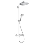 Colonne de douche thermostatique HANSGROHE Croma Select S 280 EcoSmart chromé + tablette AddStoris