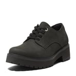 Timberland Femme Carnaby Cool Oxford Basket, Black Nubuck, 38.5 EU