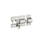 Thirard - Verrou de porte, targette pene rond inox nickelé, 38 mm