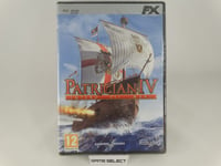 Patrician IV Empire De Mers 4 PC Ordinateur DVD Fx Interactive Neuf Scellé