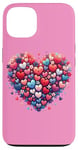 iPhone 13 Cute Heart with Flowers and Hearts for Valentine's Day Case