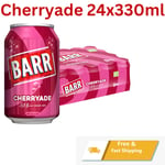 BARR Fizzy Drink Cans Cherryade, Cream Soda, Bubblegum, 24 X 330 Ml since 1875