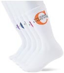 JACK & JONES Men's Jacfiji Tennis Socks 5 Pack, White/Pack: White, White, White, One Size