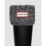 Hunter Womens Unisex Recycled 6 Stitch Tall Wide Boot Sock - Black - Size Medium