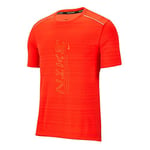 Nike M NK Dry Miler SS Po Gx FF T-Shirt Homme Team Orange/(Magma Orange) FR: XL (Taille Fabricant: XL)