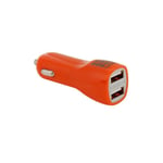 Haweel Dual USB Chargeur voiture Iphone, Samsung Orange