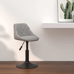 Tabouret de bar Gris clair Velours