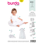 Burda 9804 - Dåpskjole EUR: 62-86, US: 3M-18M