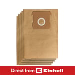 Einhell Dirt Collection Bag Filter 10L Set of 5pcs for Wet and Dry Vacuum