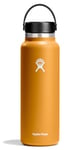 Hydro Flask - Lightweight Water Bottle 1180 ml (40 oz) Trail Series - Vacuum Insulated Stainless Steel Reusable Water Bottle with Leakproof Flex Cap - Wide Mouth - BPA-Free - Fossil