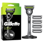 Gillette - GilletteLabs with Exfoliating Bar Shaving Razor For Men - Green/Black