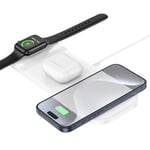 Titan 22.5W 3 in 1 Wireless Charger for iWatch Airpods