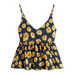 2021 New Summer Tops for Women Beach Dresses Crop Tops for Women Workout Tops for Women Navy XXL