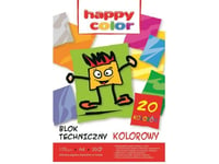 Happy Color Tekniskt Block A4 20K Färg 170G