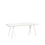 HAY Loop Stand matbord White laminate-white, 180 cm