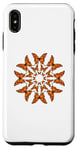 Coque pour iPhone XS Max Petit papillon – Motif floral mandala orange