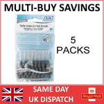 TePe Interdental Brushes 1.3mm Grey - 5 Packets 8 Brushes - Fast, Free Ship