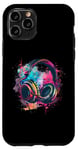 iPhone 11 Pro Headphones Music DJ Music Headphones Splash EDM Music Lover Case