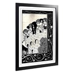 Big Box Art Framed Print of Aubrey Beardsley A Devil in Womans Likeness Design | Wall Art Picture | Home Decor for Kitchen, Living Room, Bedroom, Hallway, Black, A2 / 24.5x18 Inch / 62x45cm