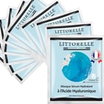 Littorelle – Masque Visage N°4 Sérum Hydratant à l’Acide Hyaluronique – Made in France – Hydrate et Repulpe la Peau – Anti-Age – Stimule la production de Collagène – Masque Tissu pour Peaux Normales