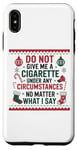 iPhone XS Max Funny Christmas Holiday Quitting Bad Habits Design Case