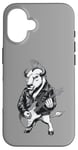 Coque pour iPhone 16 Heavy Metal Bison Hard Rock Buffalo Electric Guitar