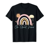 On Cloud Nine Rainbow Girls 9th Birthday T-Shirt