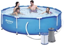 Bestway Steel Pro 56408, 4678 L, Pool Med Ram, Blå, 20,9 Kg