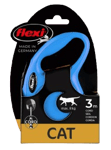 Flexi Rullkoppel New Classic Cat Cord, 3m, XS, max 8kg, Blå