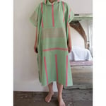 Surf Poncho - Changewear (Pistachio green/tulip pink)