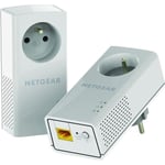 NETGEAR Pack de 2 adaptateurs CPL 2000 Mbit/s- 2 ports 10/100/1000 RJ45 - Ave...