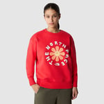 The North Face Women's Festival Daisy Relaxed Sweater HORIZON RED - GARDENIA WHITE (889Y O71)