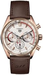 TAG Heuer CBS2040.FC8318 Carrera Chronosprint x Porsche Beige/Nahka Ø42 mm