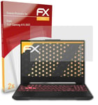 atFoliX 2x Film Protection d'écran pour Asus TUF Gaming A15 2022 mat&antichoc