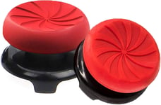 Thumbsticks, Silicone Joystick Grips Caps Pour Ps4 Controller Et Pour Ps5 Controller À Aide Avec Viser, Controller Et Réduire Pouce Fatigue, Rouge, 2 Pièces