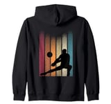 Retro Volleyball Player Volleyball Coach Volleyball Zip Hoodie