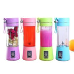 Bärbar Mini Elektrisk Juice Maker Blender Smoothie Juicer Fruktmaskin Rosa Pink