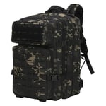 SHANNA Sac a Dos Militaire Tactique 45L, Sac à Dos Chasse Sac à Dos de Trekking, Sac à Dos Armée Molle Assaut Pack Sac à Dos de Combat pour Randonnée en Plein Air Camping Pêche Chasse Escalade