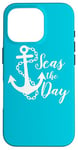 iPhone 16 Pro Seas The Day Nautical Anchor Cruise Vacation Case