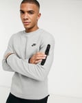 NIKE TECH FLEECE CREW SWEATSHIRT SIZE L (CU4505 063) GREY