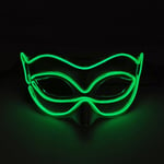 Halloween 10 väriä LED Neon El Wire Mask Cosplay Luminous Fox Mask Tanssijuhlamekko Asusteet