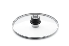 Woll Diamond Logic XR Couvercle rond en verre de sécurité avec purge permanente Transparent Ø 24 cm