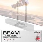 Beam TV Fixation de Montage, Noir, Compatible avec génération 1 & 2 Sonos Beam, Comprend Un kit de matériel de Montage pour Suspendre Votre Barre de Son conçue au Royaume-Uni par Soundbass