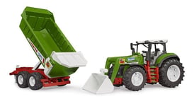 BRUDER - Tracteur avec chargeur et remorque – Roadmax - 1/16 - BRU3452